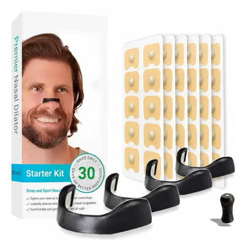 Tiras Nasales Magnéticas con 30 Parches